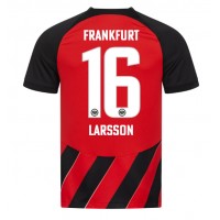 Camisa de Futebol Eintracht Frankfurt Hugo Larsson #16 Equipamento Principal 2023-24 Manga Curta